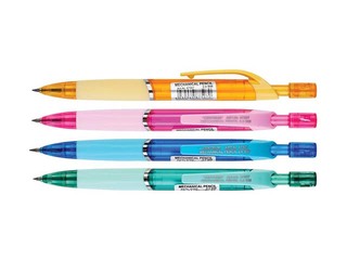 Mehāniskais zīmulis ar asinātāju, 2.0 mm, dažādas korpusa krāsas