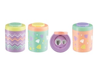 Double pencil sharpener with container Milan Sugar, assorted colours