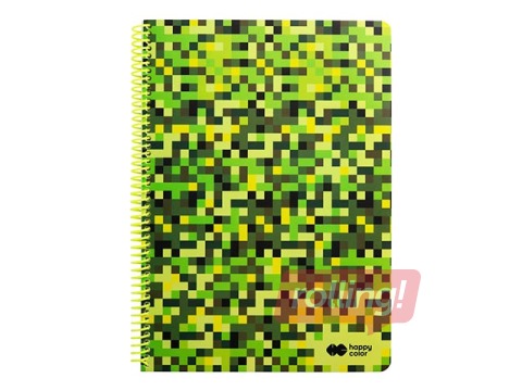 Klade Happy Color B5, Pixi rūtiņu,80 lapas, zaļa