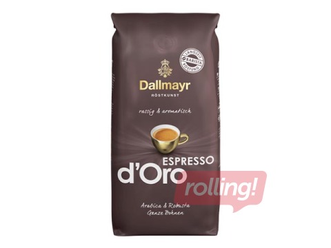Kafijas pupiņas Dallmayr  Espresso d'Oro (1kg) + AKCIJA! Pērc kafiju un saņem dāvanu!