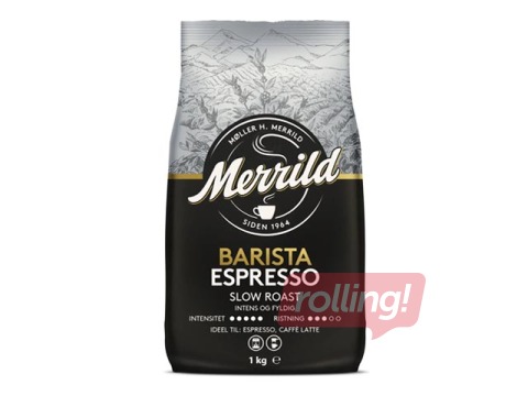Kafijas pupiņas Merrild Barista Espresso 1kg + AKCIJA! Pērc kafiju un saņem dāvanu!