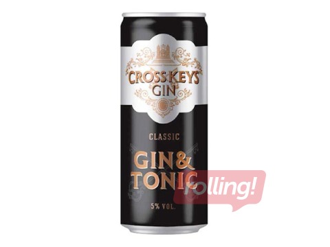 Kokteilis Cross Keys Gin & Tonic, 5%, 0.33l