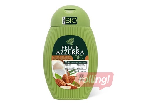 Dušas želeja Felce Azzurra Bio Almond & Coconut, 250ml