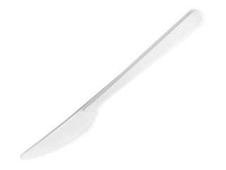 Ножи пластиковые, многоразовые, белые, 50 шт.