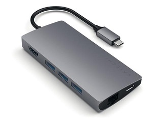 Daudzportu adapteris Satechi USB-C  4K HDMI, Gigabit Ethernet V2