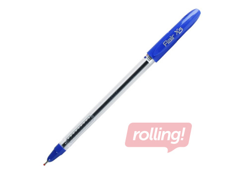 Lodīšu pildspalva Flair, X-5, zila 