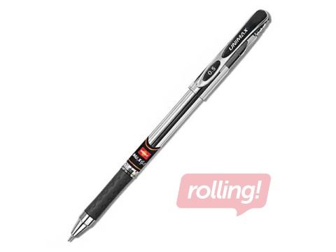 Gēla pildspalva Unimax Maxgel, 0.5 mm, melna