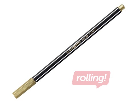 Flomāsterpildspalva Stabilo Pen 68 metallic, 1 mm, zelta