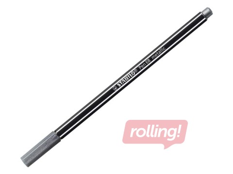 Flomāsterpildspalva Stabilo Pen 68 metallic, 1mm, sudraba