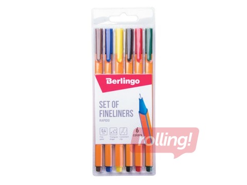 Flomāsterpildspalvas Berlingo Rapido, 0.4mm, 6 gab.
