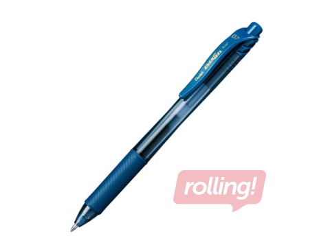 Gēla pildspalva Energel-X, automātiska, 0.7 mm, tumši zila