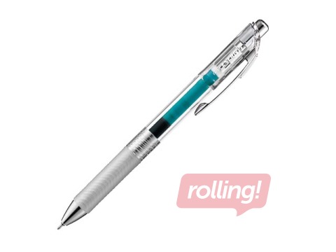 Gēla pildspalva Pentel Energel Pure, automātiska, 0.5 mm, tirkīza