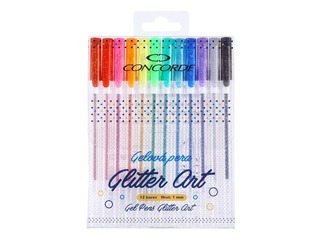 Gel pen set  Concorde Glitter Art, 12 pcs.
