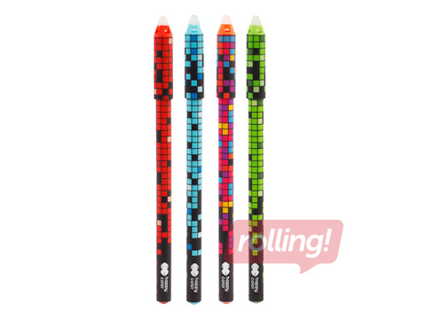 Gēla pildspalva dzēšama Happy Color Pixi Boys, 0,5 mm, zila tinte