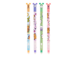 Gēla pildspalva dzēšama Happy Color Capibara Yummy, 0,5 mm, zila tinte