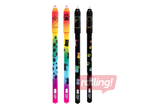 Gēla pildspalva dzēšama Happy Color Miaow, zila tinte, 0.5mm