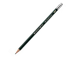 Zīmulis Faber Castell 9000, ar dzēšgumiju, HB