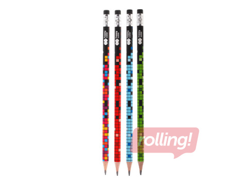 Zīmulis ar dzēšgumiju, Happy Color Pixi Blox, 2B 