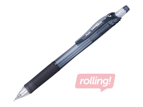 Mehāniskais zīmulis, Pentel Energize-X, ar dzēšgumiju, 0.5 mm, melns