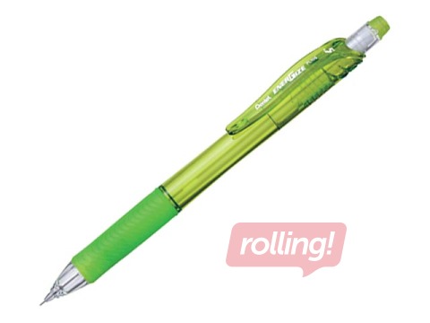Mehāniskais zīmulis, Pentel Energize-X, ar dzēšgumiju, 0.5 mm, zaļš