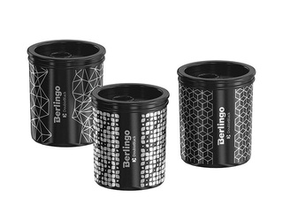 Zīmuļu asinātājs dubultais ar konteineru Double Black