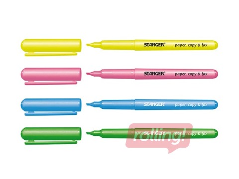 Teksta marķieru komplekts Stanger, 1-3mm, 4 krāsas