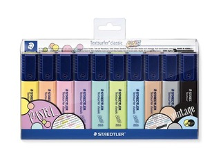 Teksta marķieru komplekts Staedtler Textsurfer 364, 1-5mm, 10 pasteļkrāsas