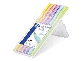 Teksta marķieru komplekts Staedtler Textsurfer 362, 1-4mm, 6 pasteļkrāsas