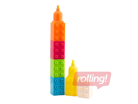 Teksta marķieris Happy Color, Blocks, 1-5mm, 5 krāsas