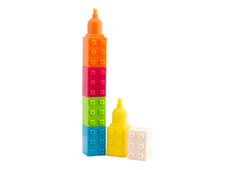 Teksta marķieris Happy Color, Blocks, 1-5mm, 5 krāsas