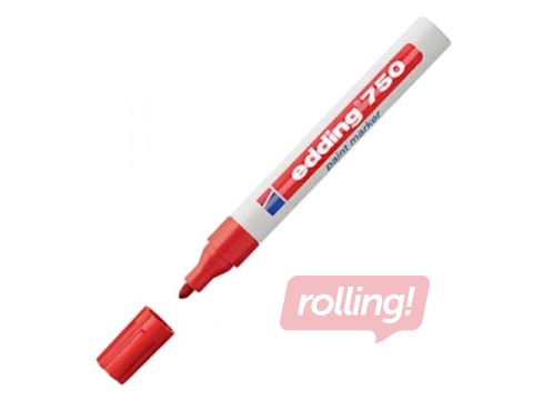 Permanentais marķieris Edding Paint 750, 2-4mm, sarkans