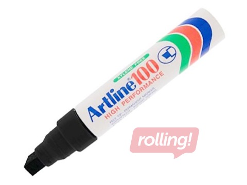 Permanentais marķieris Artline 100, nošķelts, melns, 7.5-12mm