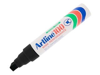 Permanentais marķieris Artline 100, nošķelts, melns, 7.5-12mm