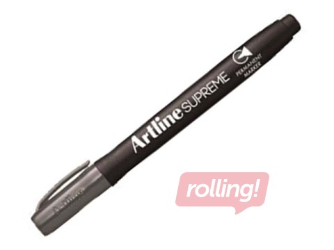 Permanentais marķieris Artline Supreme, apaļš, pelēks, 1-2mm
