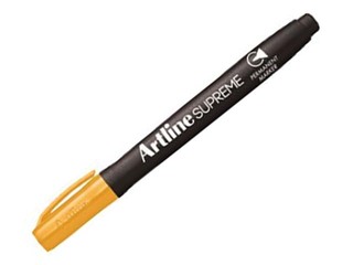 Permanentais marķieris Artline Supreme, apaļš, dzeltens, 1-2mm