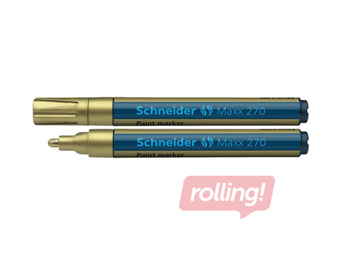 Permanentais marķieris Schneider Paint Maxx 270, 1-3mm, konisks, zelta