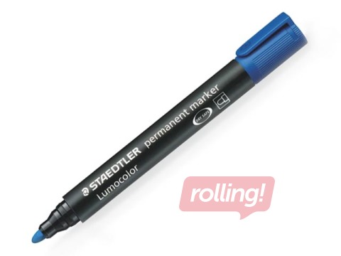 Permanentais marķieris Staedtler Lumcolor 352, zils, 2mm