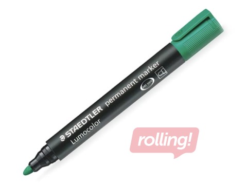 Permanentais marķieris Staedtler Lumcolor 352, zaļš, 2mm