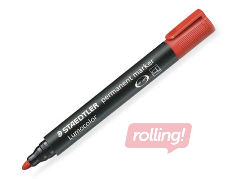 Permanentais marķieris Staedtler Lumcolor 352, sarkans, 2mm