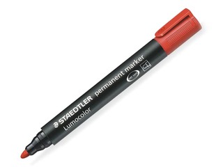 Permanentais marķieris Staedtler Lumcolor 352, 2.0mm, sarkans