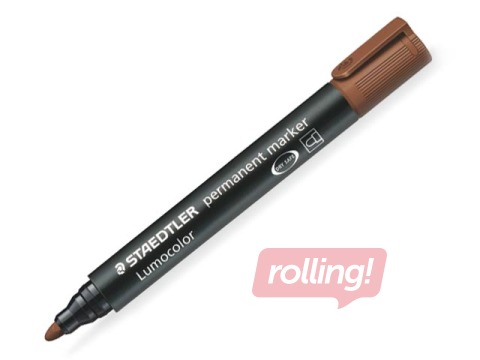 Permanentais marķieris Staedtler Lumcolor 352, 2.0mm, brūns