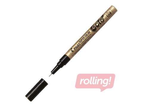 Перманентный маркер Pilot Super Color Extra Fine, золотой
