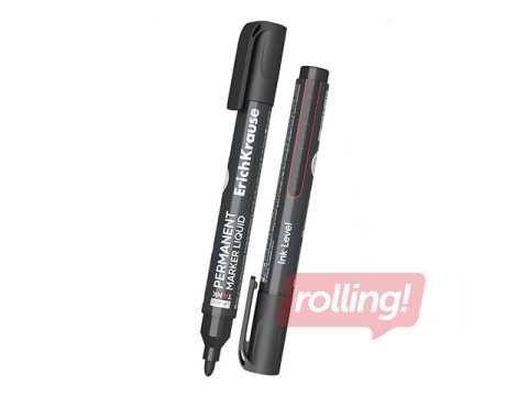 Permanents marķieris ErichKrause LP-600, 2.5mm, melns    