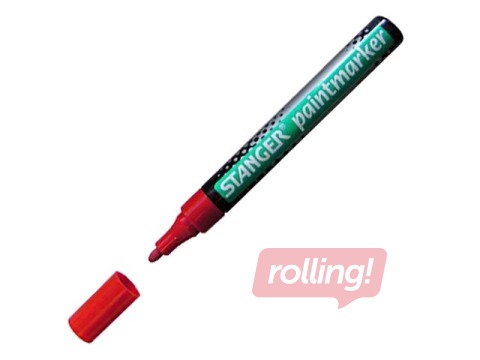 Noturīgais marķieris Stanger PAINT, sarkans, 2-4mm