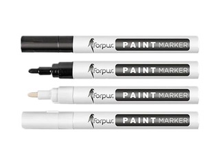 Noturīgais marķieris Forpus PAINT, 1-3mm, melns