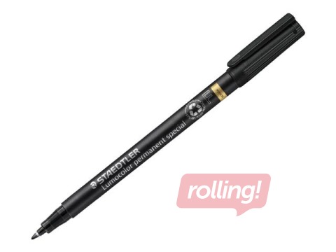 Noturīgais marķieris Staedtler Lumocolor 319 speciālais, 0,6 mm, melns