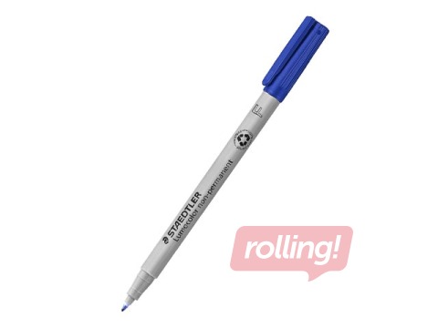Маркер Staedtler Lumocolor 316, синий, 0.6мм, не перманентный