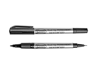 Permanentais marķieris Forofis, CD / DVD, divpusējs, melns, 0.5-2mm
