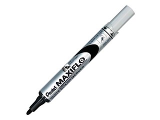 Marķieris baltajai tāfelei, Pentel Maxiflo, konisks, melns