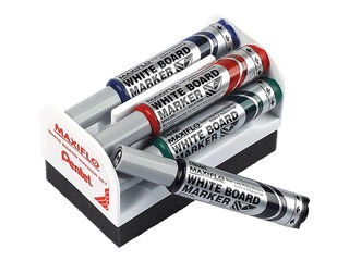 Marķieru komplekts tāfelēm Pentel Maxiflo, 6 mm, 4 krāsas